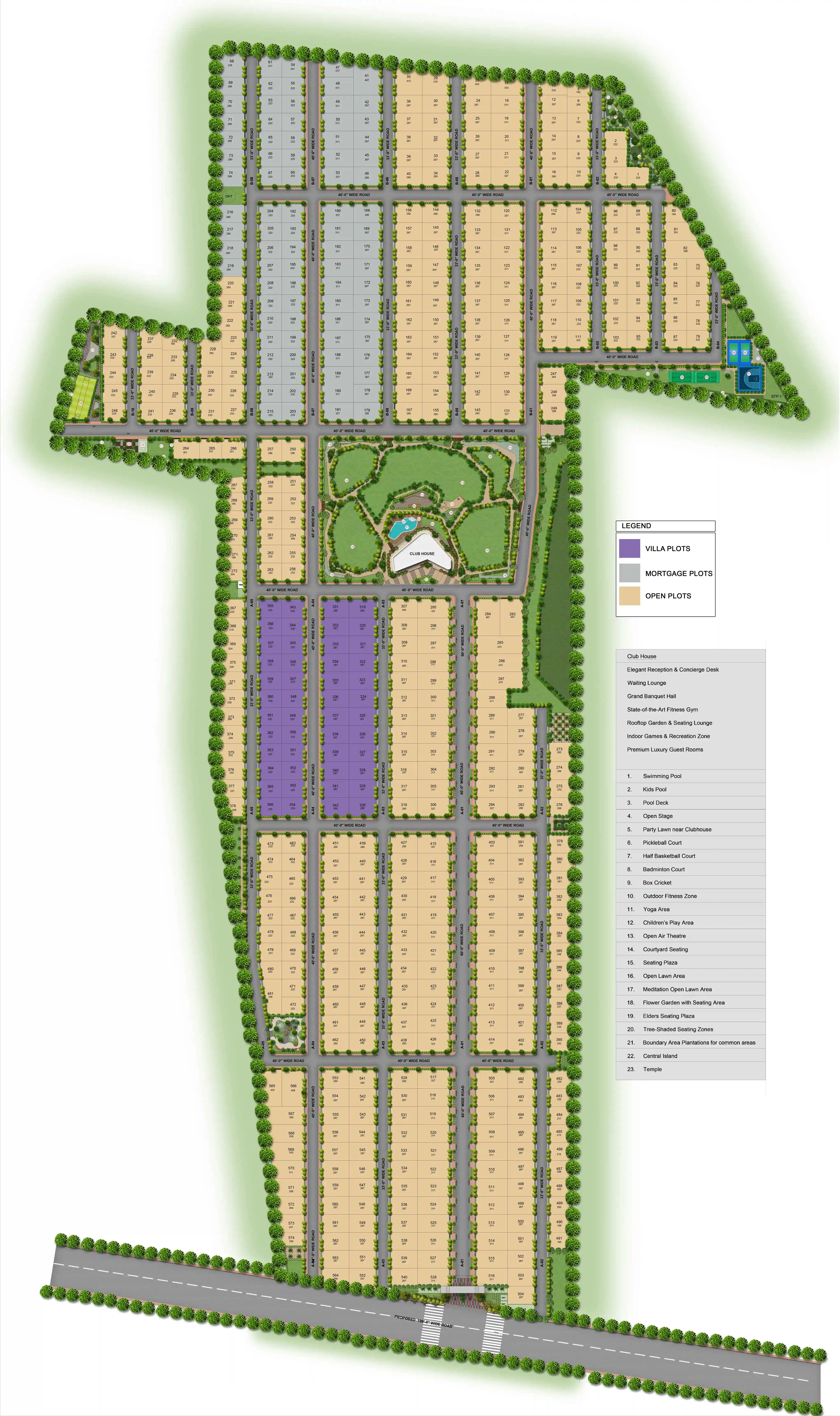 Harmony Woods master plan layout